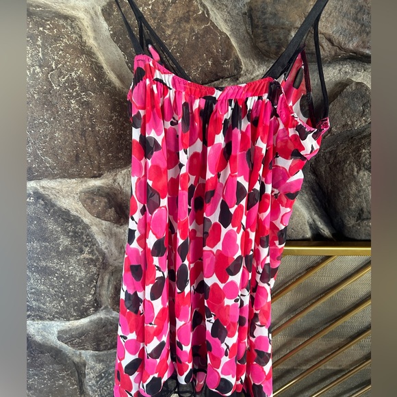 Oscar De La Renta Pink Label vintage lingerie slip pink roses, M - Picture 2 of 4